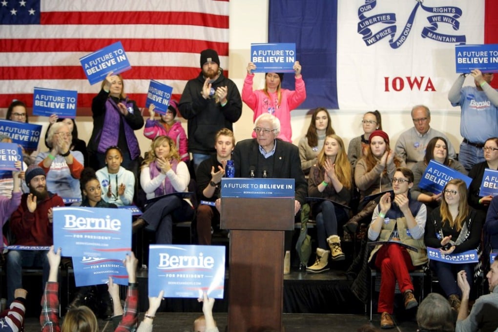 Democratic candidate Bernie Sanders has narrowed the gap to Hillary Clinton in Iowa and leads in polls in New Hampshire. This year’s presidential election is far from predictable. Photo: Reuters