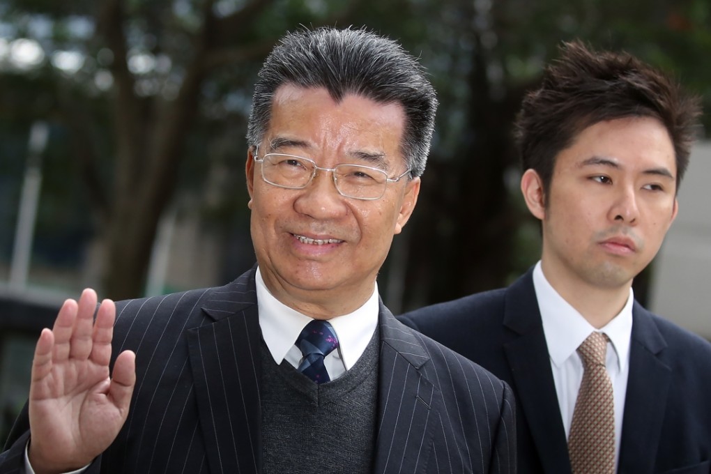 Controversial businessman Lew Mon-hung attending his trial at District Court in Wan Chai. Photo: Sam Tsang