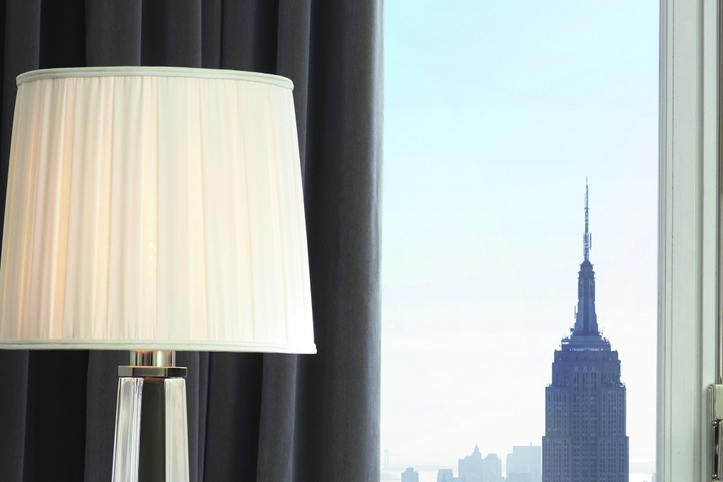 This handout image shows Krysta Lamp, designed by Giles & Boissier for the Baccarat Hotel in New York, Abode Mode 15th January 2016, for Charmaine credit: courtesy of Baccarat [15JANUARY2016 FEATURES LIFE INTERIORS]