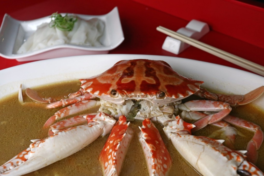 Flower crab with aged Shaoxing wine. Photos: Jonathan Wong