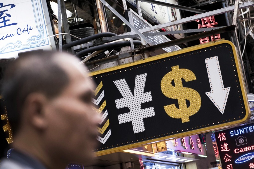 The arrow knows: Hong Kong dollar drop expected. Photo: Bloomberg