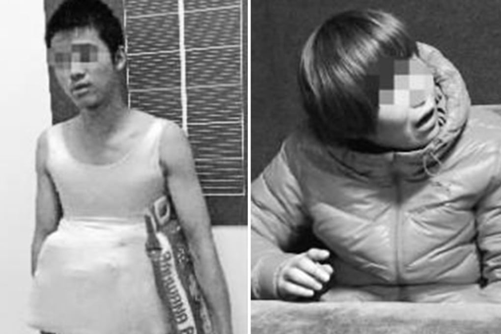 A member of the gang and its boss, right. Photo: SCMP Pictures