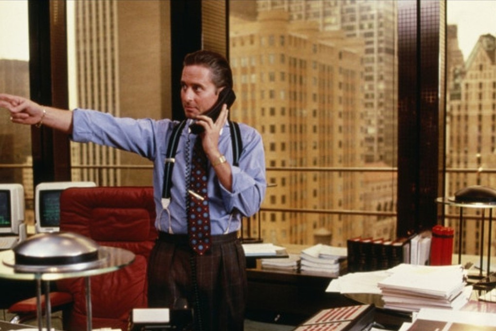 Michael Douglas as Gordon Gekko, the consummate corporate raider in Oliver Stone’s 1987 film Wall Street. Photo: SCMP Handout
