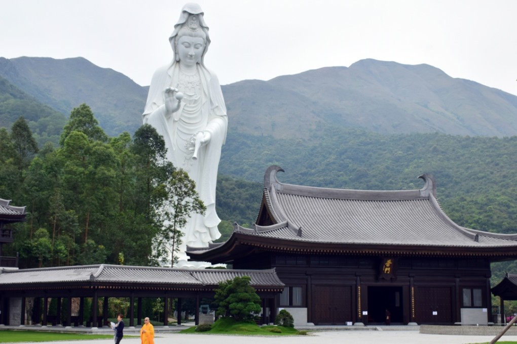 Controversy surrounds security features at Tsz Shan Monastery near Tai Po. Photo: SCMP Pictures