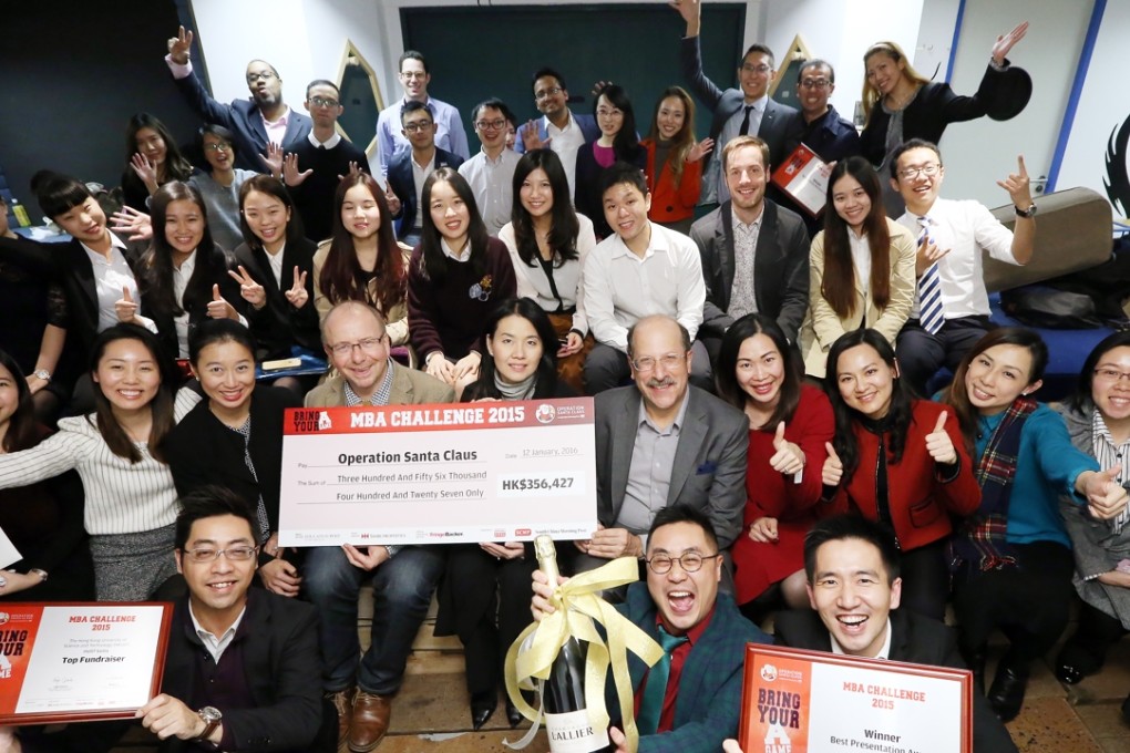 Operation Santa Claus – MBA Challenge Presentation Blueprint at Cornwall House in Quarry Bay. Photo: Felix Wong