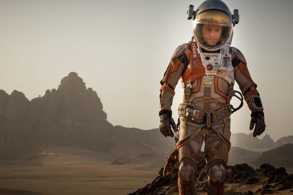 Matt Damon in a scene from The Martian, which is nominated for Oscars in seven categories. Photo: AP