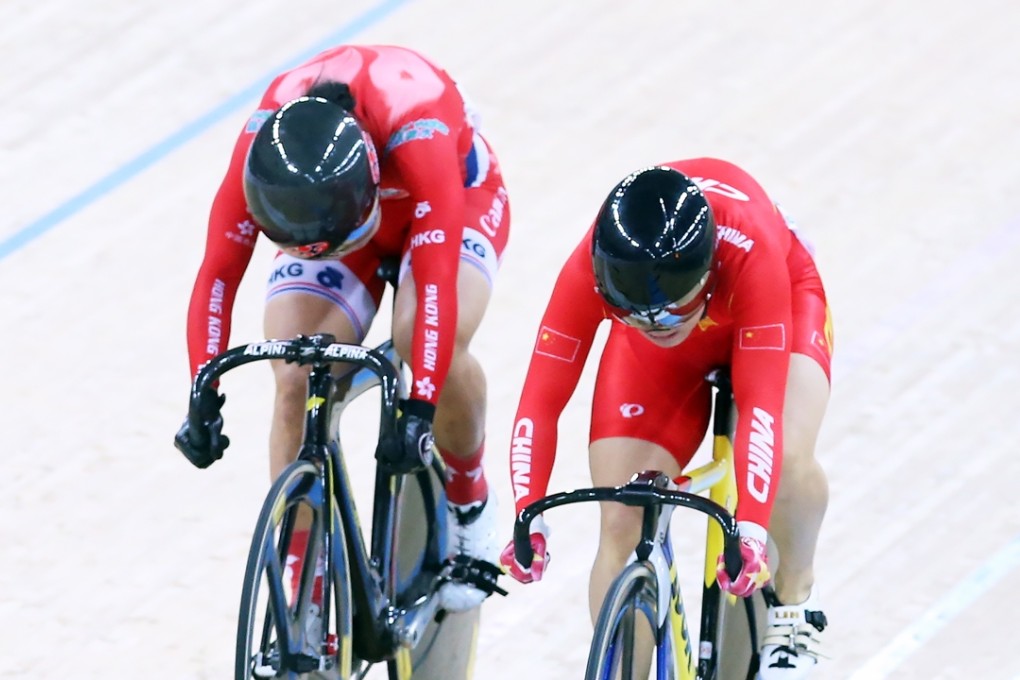 Hong Kong's Lee Wai-sze (left) had to play second fiddle to China's Lin Junhong in the women’s sprint final. Photos: David Wong