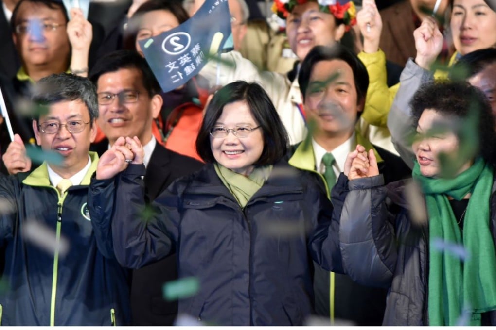 All change: Taiwan elects Beijing-sceptic Tsai Ing-wen (C). Photo: AFP