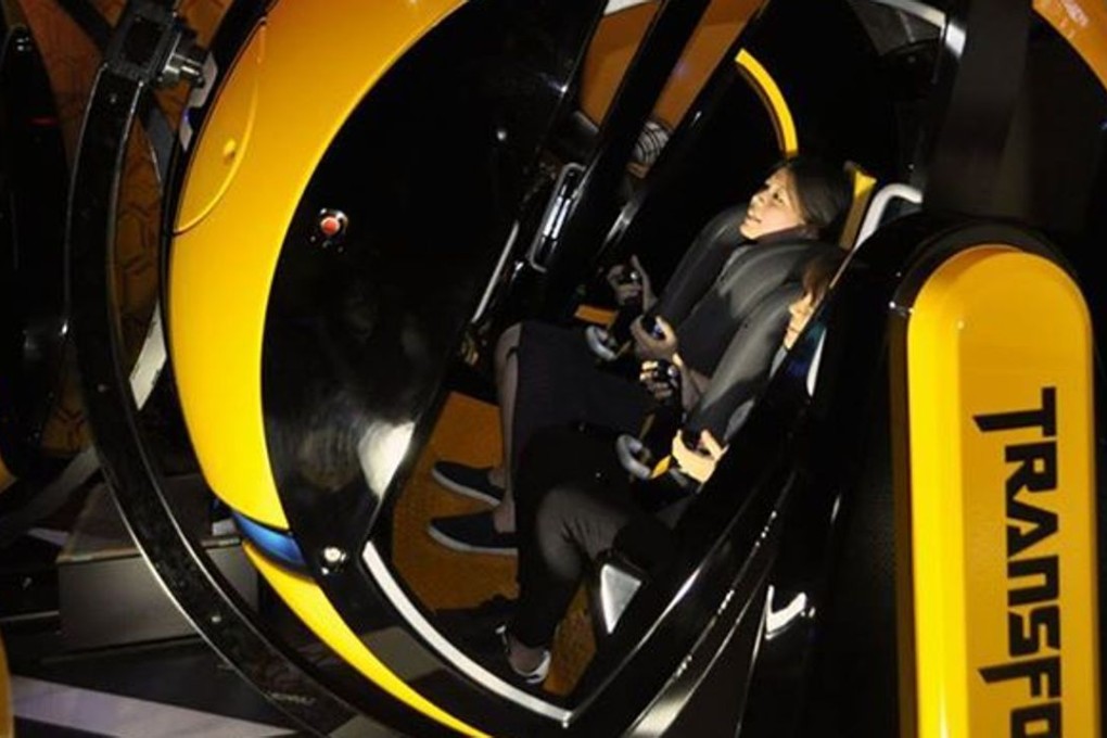 The Shanghai venue is scheduled to open on February 6 and feature a Transformers ride among its many attractions. Time will tell if it differs from the Transformers: Human Alliance ride at Tokyo Joypolis, pictured here. Photo: Twitter