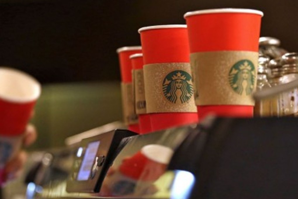 Starbucks is so huge in China that knockoff takeaway cups can even be purchased online via Alibaba’s Taobao marketplace, according to local media reports. Pictured here are the brand’s original Christmas-themed cups. The genius of Lyancoffee’s new project is the way in which it rides on the back of the brand’s popularity. Photo: AP