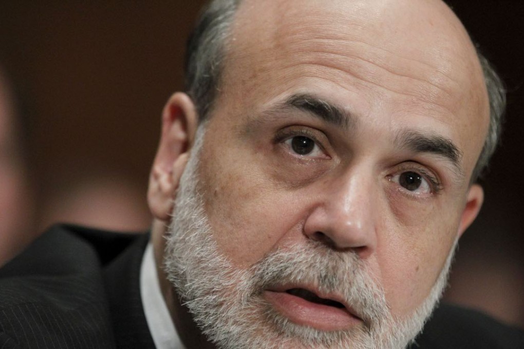 A file photo of former Federal Reserve Chairman Ben Bernanke testifying before lawmakers in Washington. Photo: AP