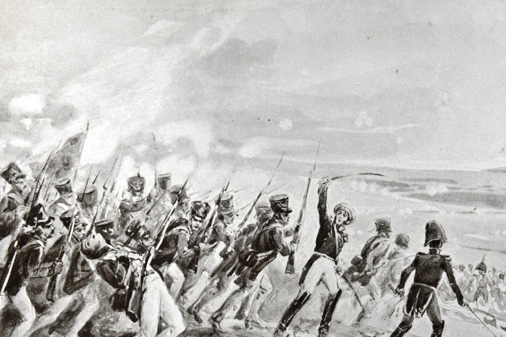 Battle of Borodino from War and Peace. Illustration: A.P. Apsit