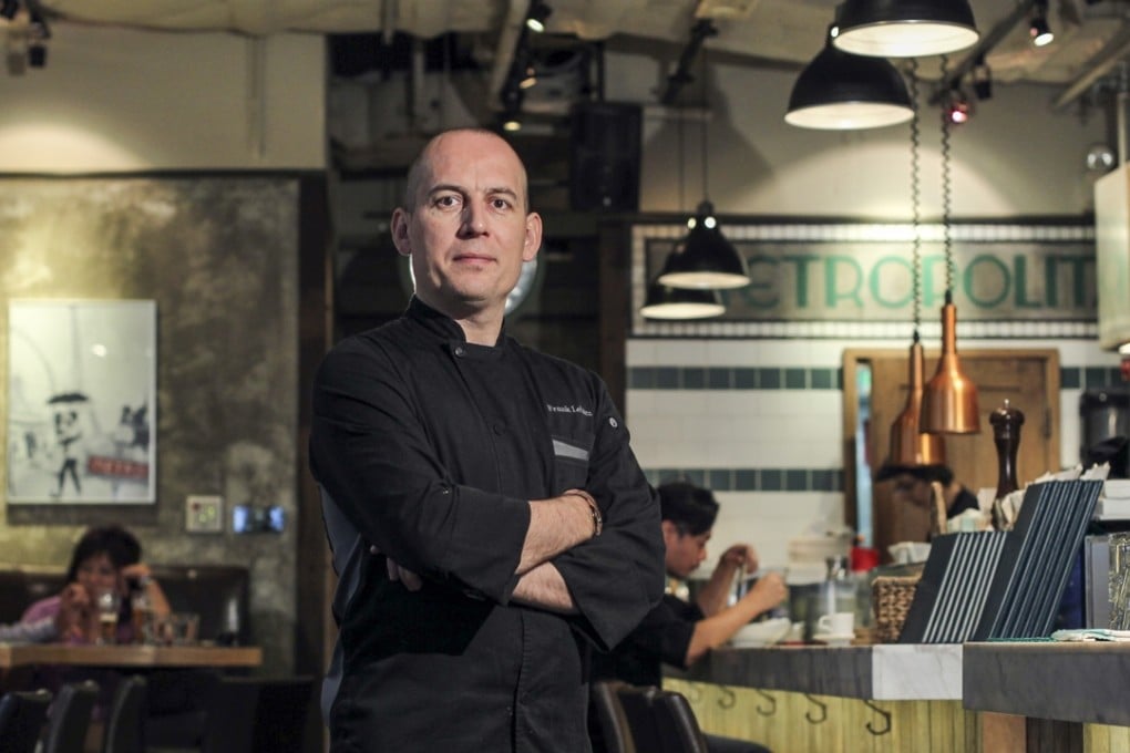 Chef Frank Lebiez of Metropolitain in Sai Ying Pun.