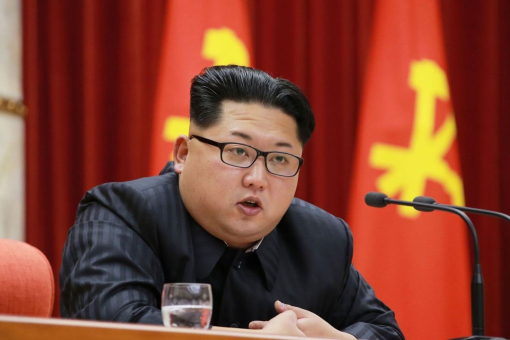 North Korean leader Kim Jong-un at an awards ceremony for nuclear scientists who contributed to the country's latest nuclear test. Photo: AFP/KCNA via KNS