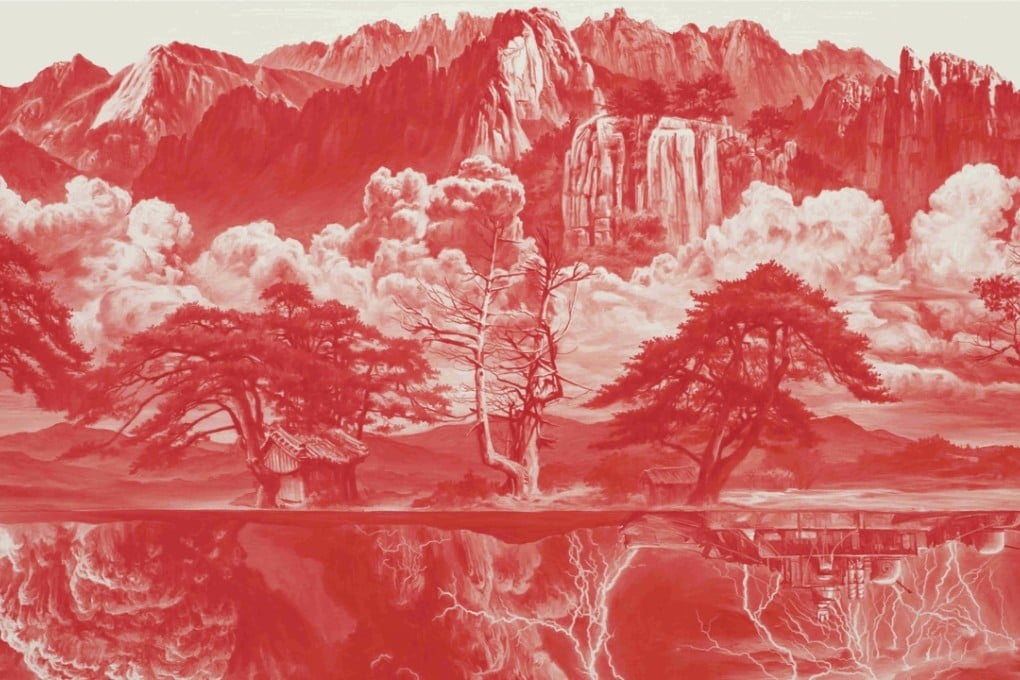 Lee Sea Hyun’s painting Between Red. Photo: Lee Sea Hyun