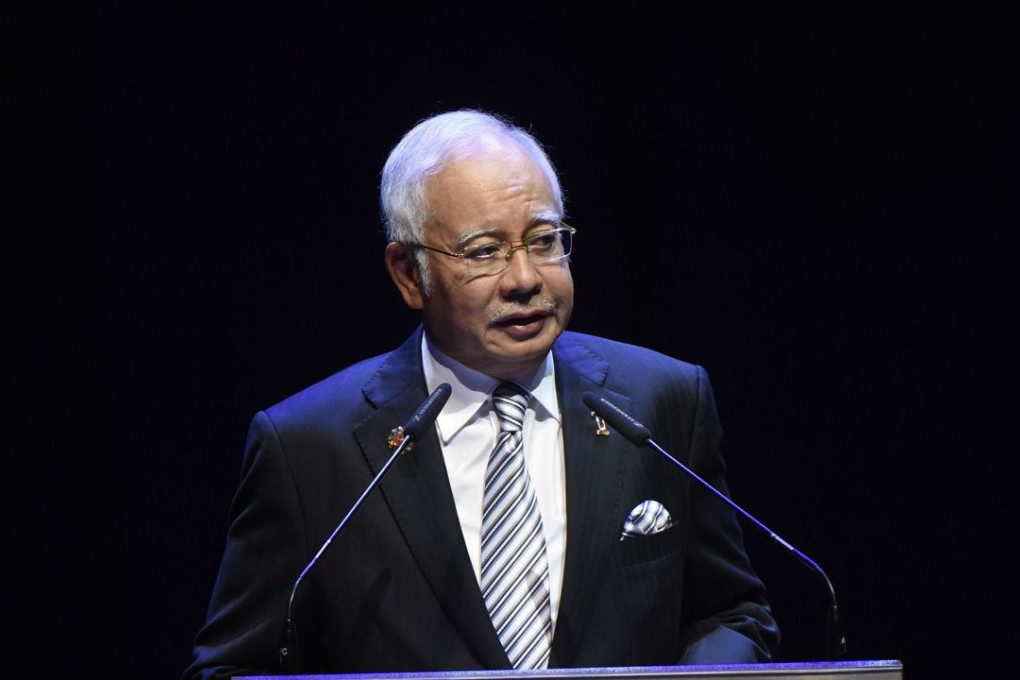 File photo of Malaysia’s Prime Minister Najib Razak, who appears to be trying to oust one of his critics, Mukhriz Mahathir, from the ruling party. Photo: AFP