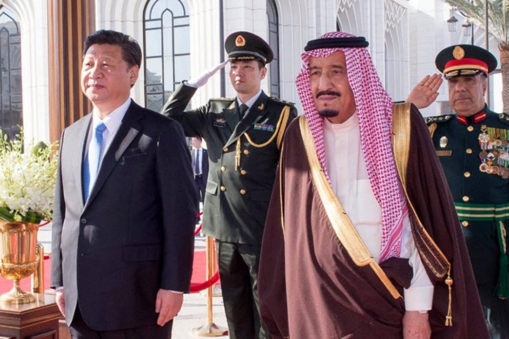 Chinese President Xi Jinping’s visit to Iran follows a trip to Saudi Arabia, where he met King Salman bin Abdulaziz (pictured). Analysts say Xi will need to walk a fine balance between the two Middle Eastern nations, which are at loggerheads over Riyadh’s execution of a Shiite cleric. Photo: SPA