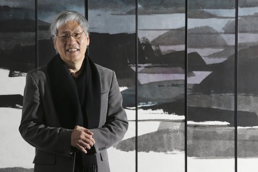 Raymond Fung at his new art exhibition in Central. Photo: Dickson Lee