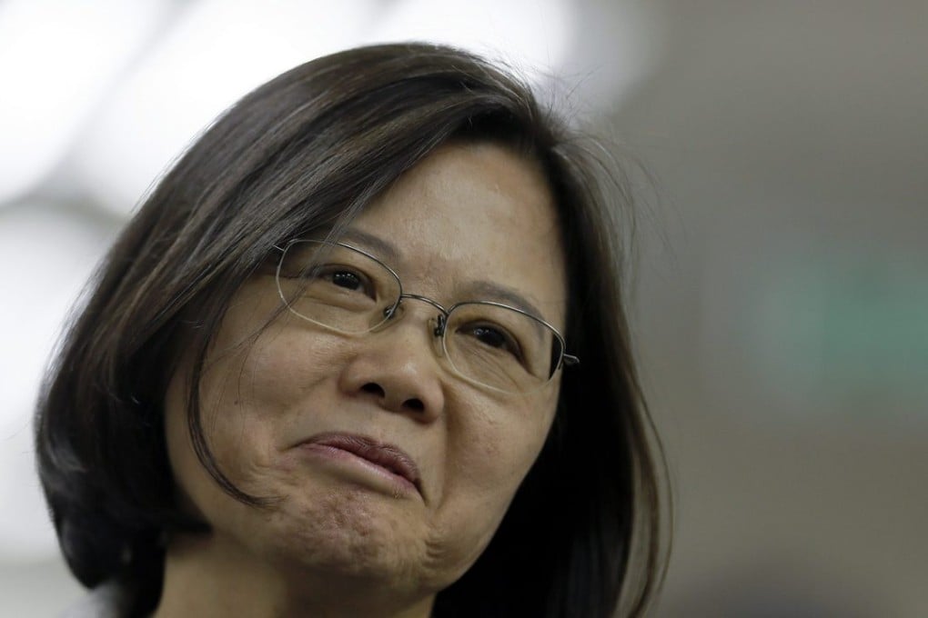 Taiwan opposition leader and president-elect Tsai Ing-wen reacts during an interview before their meeting for parliament reform in Taipei, Taiwan, on January 20, 2016. Tsai, chairwoman of the Pro-independence Democratic Progressive Party, won the presidential election on January 16 and will be sworn in on May 20. Photo: EPA