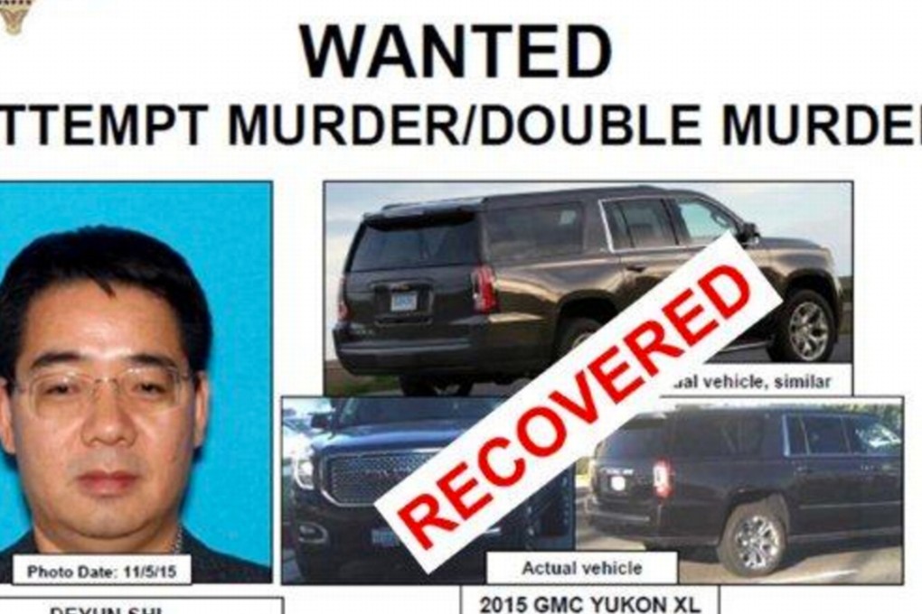 This Internet 'wanted' poster from the Los Angeles County Sheriff's Department shows Deyun Shi, 44. Authorities believe Shi killed his teenage nephews before fleeing to China because he was upset his wife wanted a divorce.Image: (Los Angeles County Sheriff's Department via AP)