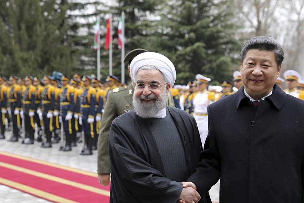 Iranian President Hassan Rowhani and Chinese President Xi Jinping. Photo: Reuters
