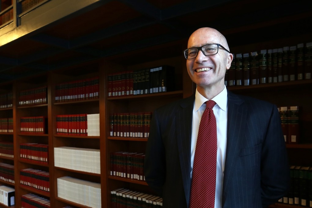 Law professor Lutz-Christian Wolff introduced the “flipped classroom” concept to Chinese University. Photo: Jonathan Wong