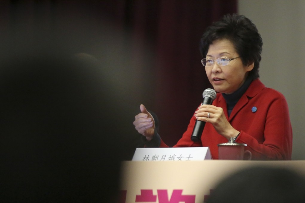 Chief secretary Carrie Lam. Photo: Edward Wong