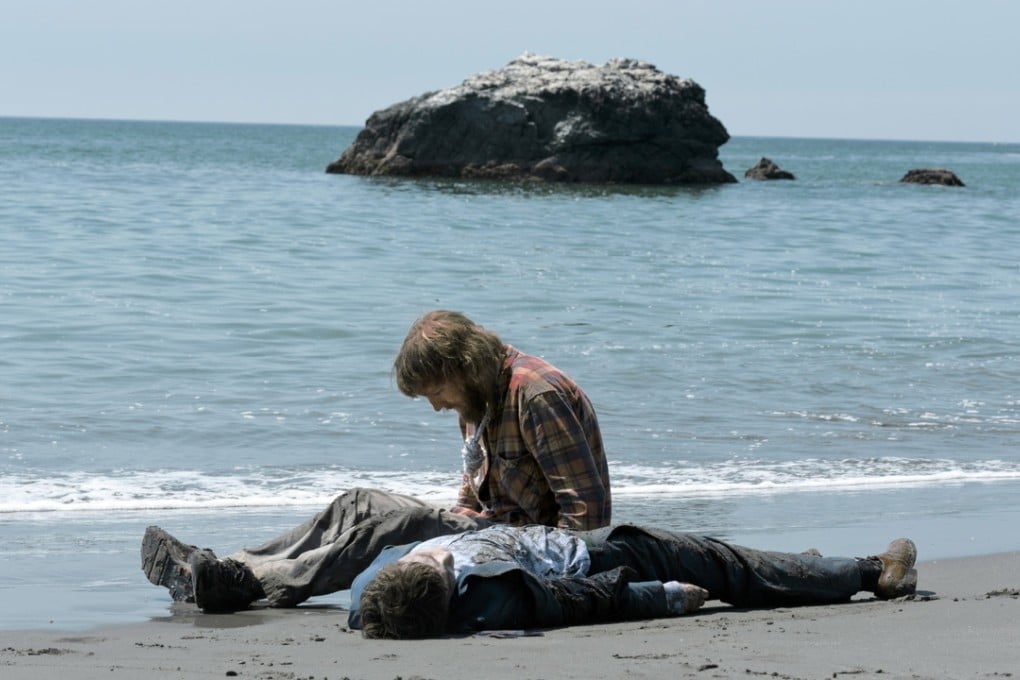 Paul Dano, in checked shirt, and Daniel Radcliffe in Swiss Army Man. Photo: AP