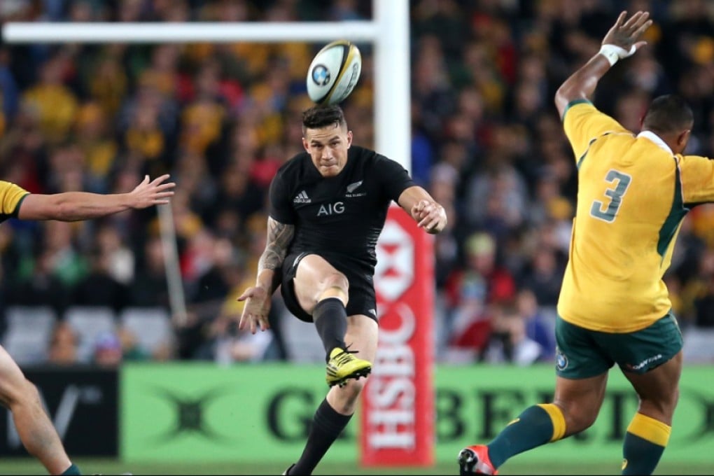 All Blacks star Sonny Bill Williams in action against Australia during a Rugby Championship game in Sydney. Photo: AP