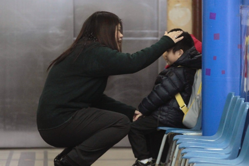 Classes were cancelled, but some children ended up going to school on Monday. Photo: Bruce Yan