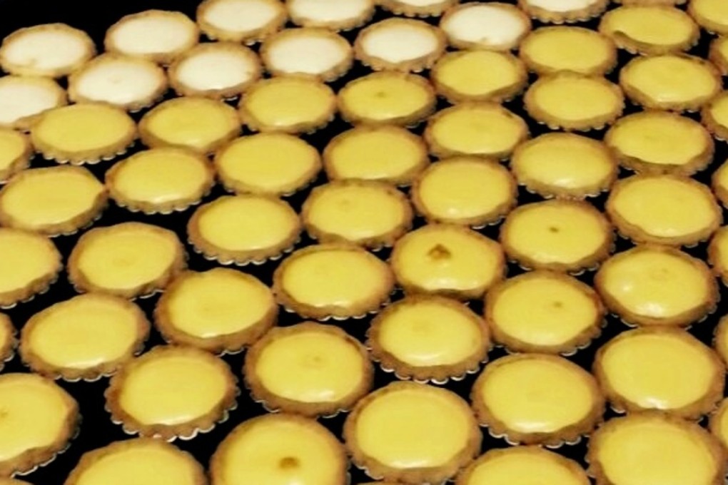 Egg tarts at ABC Cake House in Wan Chai, a bakery known for its traditional recipes. 