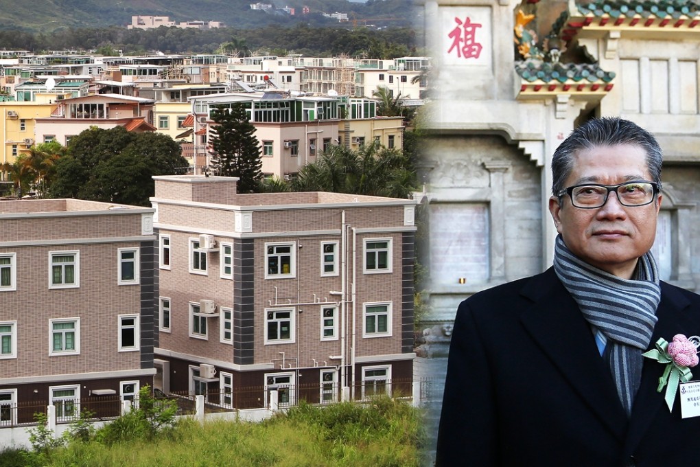 Development minister Paul Chan takes a tough line on New Territories small houses. Photo: Jonathan Wong