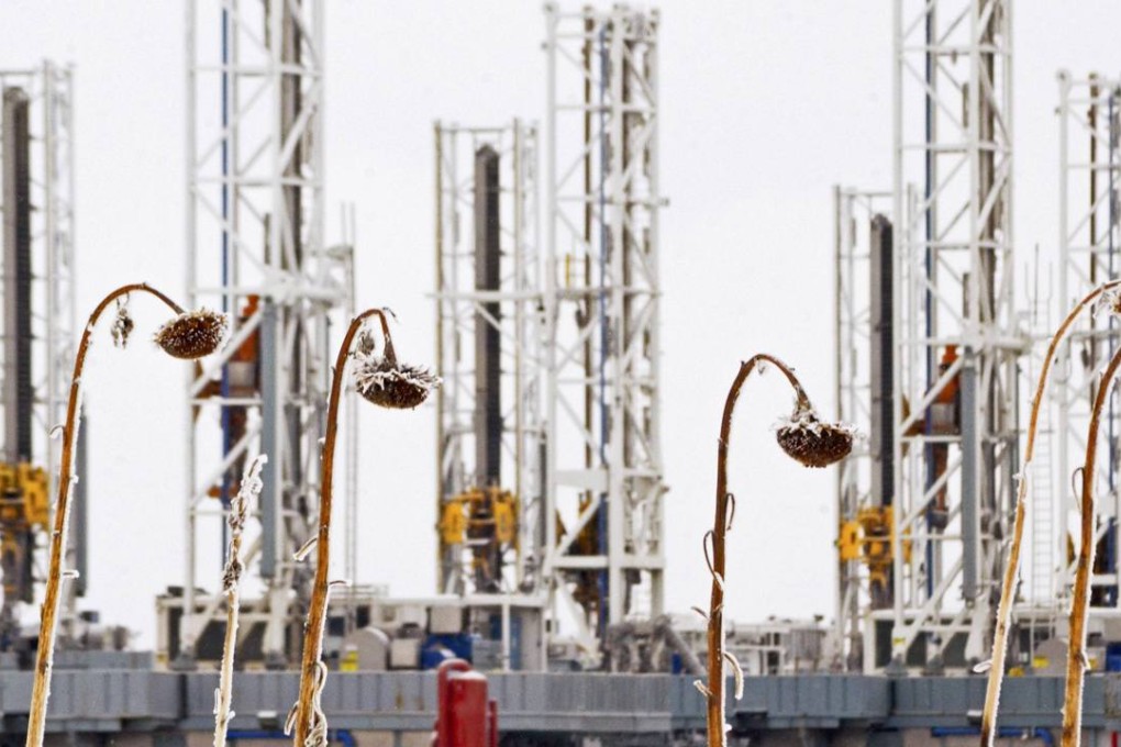 Dormant oil drilling rigs are stacked in Dickinson, North Dakota as oil prices sink sharply and Hong Kong’s Competition Commission is under pressure to show its teeth on the issue. Photo: Reuters