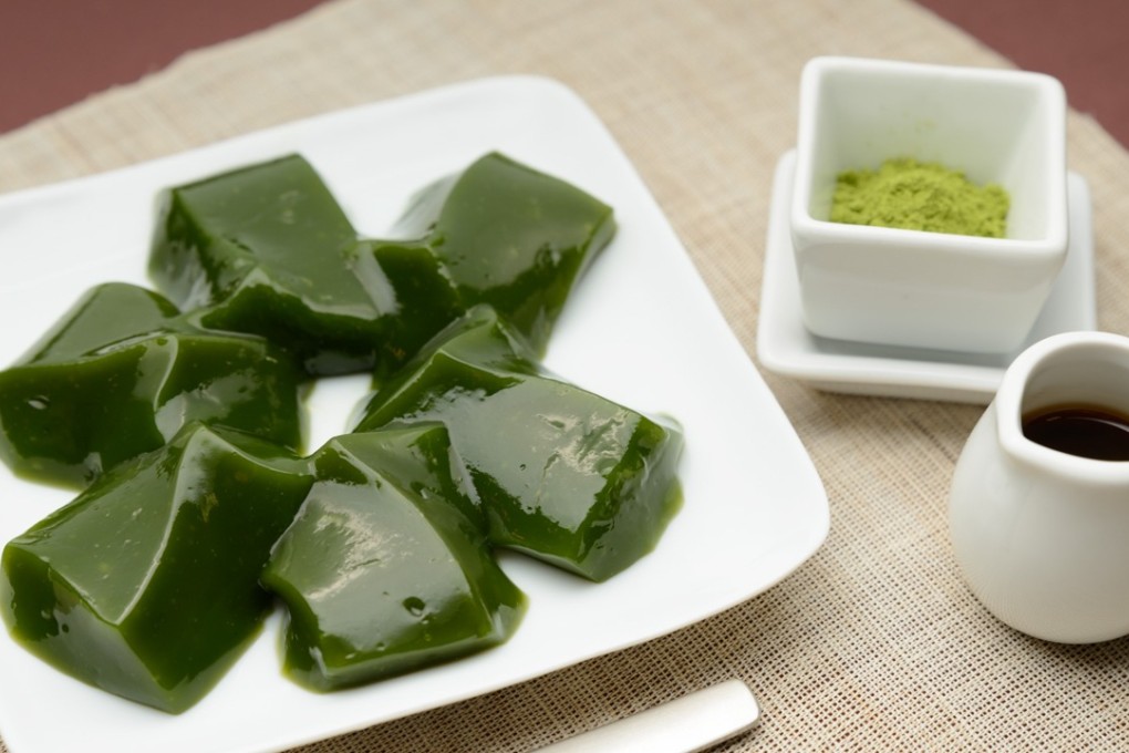 Maccha warabi-mochi by Kyo Hayashiya.