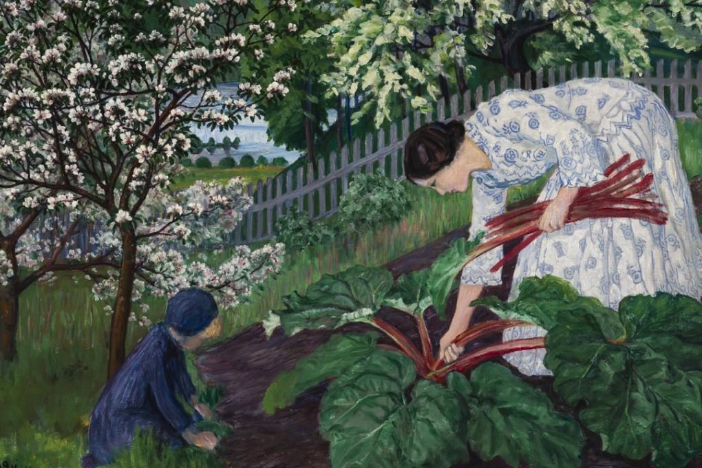 A detail from Nikolai Astrup’s painting Rhubarb, from 1911, one of the works being shown in London. Photo: Dag Fosse/KODE