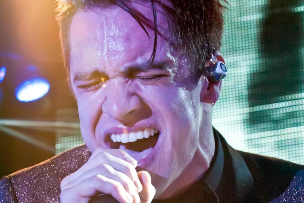 Panic! at the Disco frontman Brendon Urie in concert in Austin, Texas in 2014. Photo: Corbis