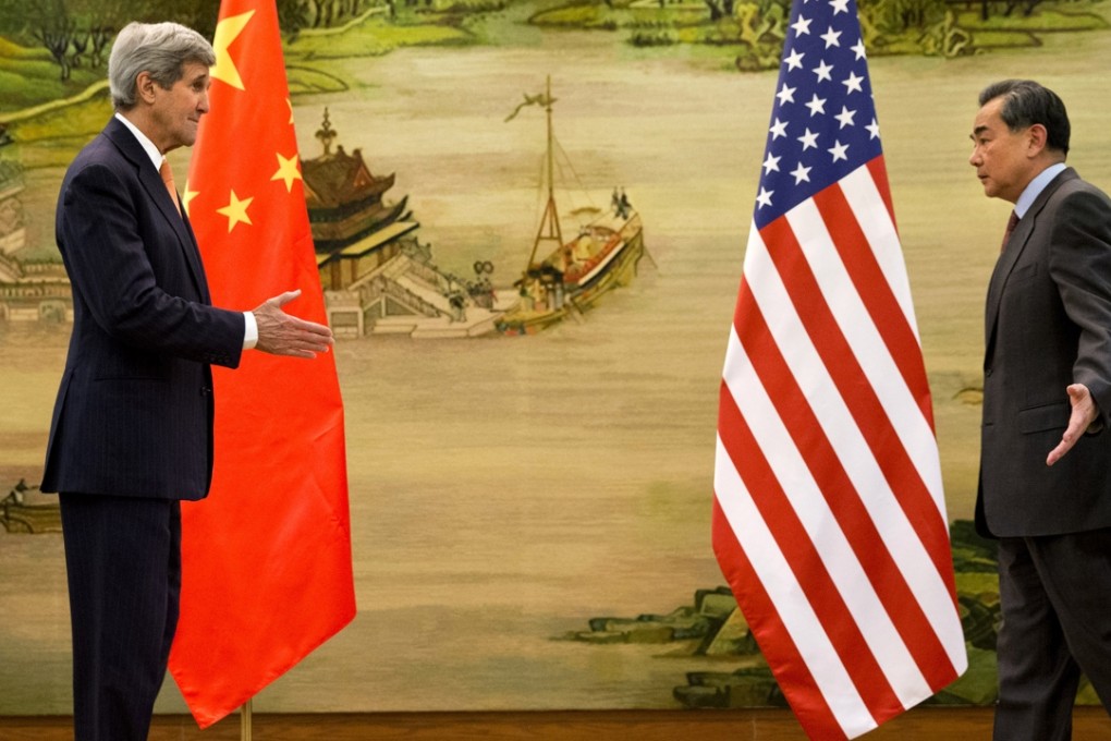 US Secretary of State John Kerry (left) and Chinese Foreign Minister Wang Yi prepare to shake hands after China failed to agree to Kerry’s call for tougher sanctions on North Korea following its nuclear bomb test. Photo: AP