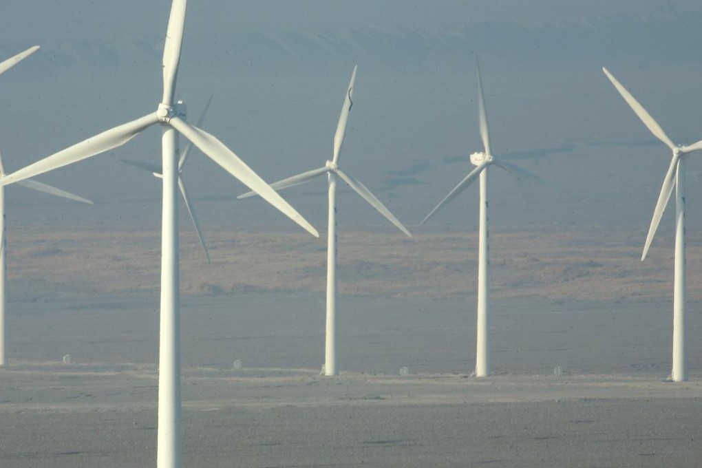 A wind farm in Turpan, Xinjiang. Photo: AFP