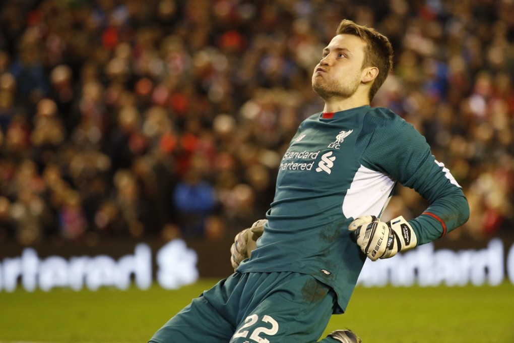 Liverpool keeper Simon Mignolet reacts after winning the penalty shootout . Photo: Reuters