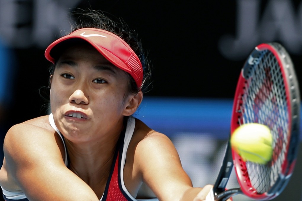 Zhang Shuai found herself overwhelmed by her opponent’s game in their quarter-final. Photo: AP