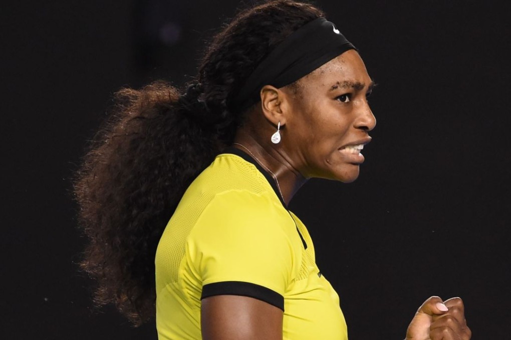 Serena Williams during her convincing victory over Agnieszka Radwanska in their semi-final clash at the Australian Open. Photo: AFP