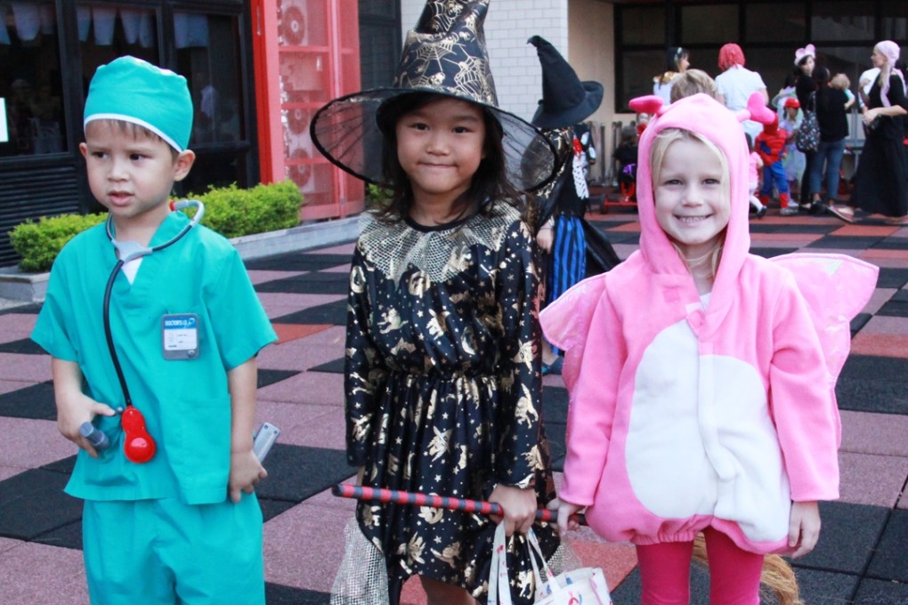 Canadian International School students celebrate Halloween. But does playing dress-up contribute to gender stereotyping? Photo: SCMP Picture