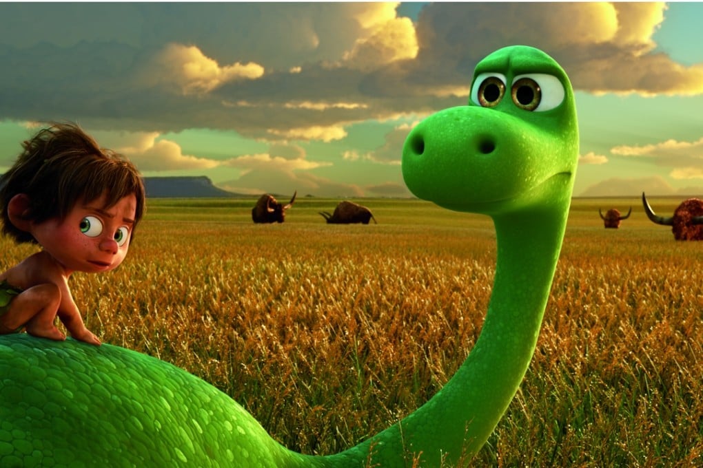 Spot the human and Arlo the apatosaurus in The Good Dinosaur. Photo: Pixar