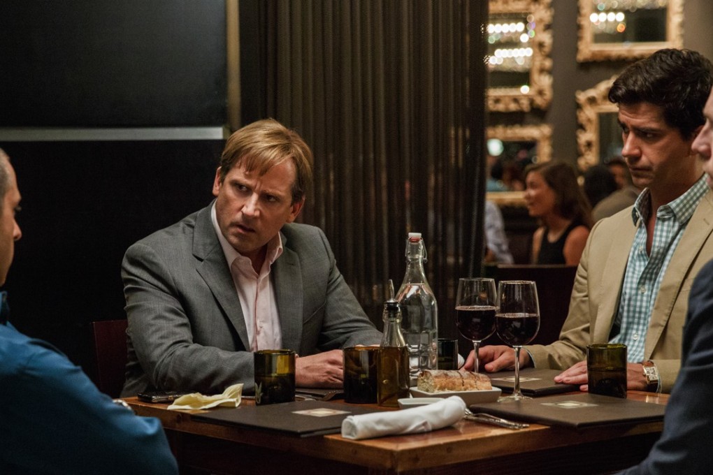 From left: Jeremy Strong, Steve Carell, Hamish Linklater and Rafe Spall in The Big Short.