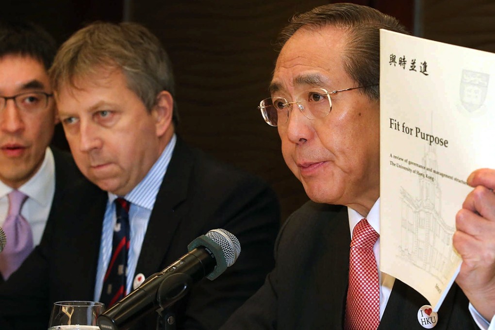 Arthur Li addressing the press on Thursday Photo: SCMP Pictures