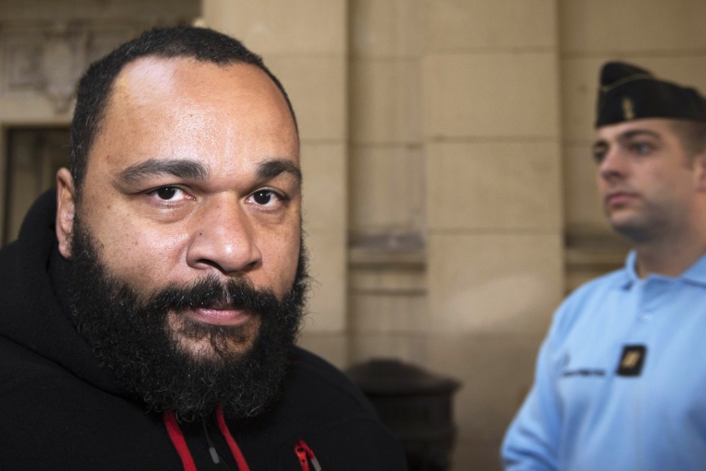 Dieudonné M’bala M’bala was the inventor of the quenelle hand gesture, which has been likened to a reverse Nazi salute. Photo: AFP