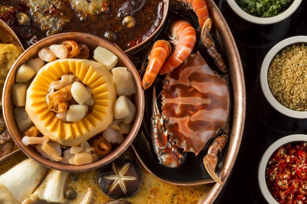 The five-in-one Drunken Pot from The Drunken Pot in Tsim Sha Tsui.