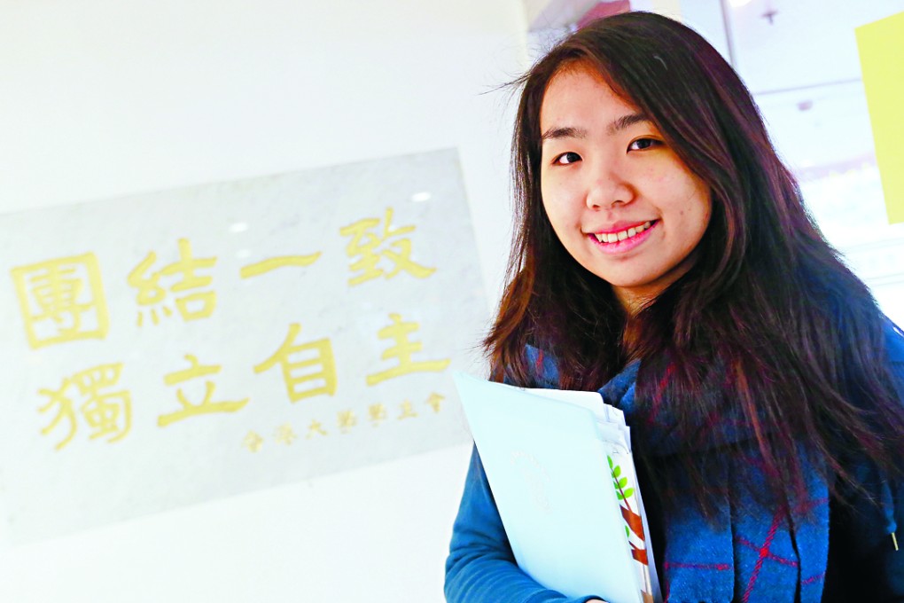 Althea Suen is poised to be HKU’s next student union president as the lone candidate in the race. Photo: David Wong