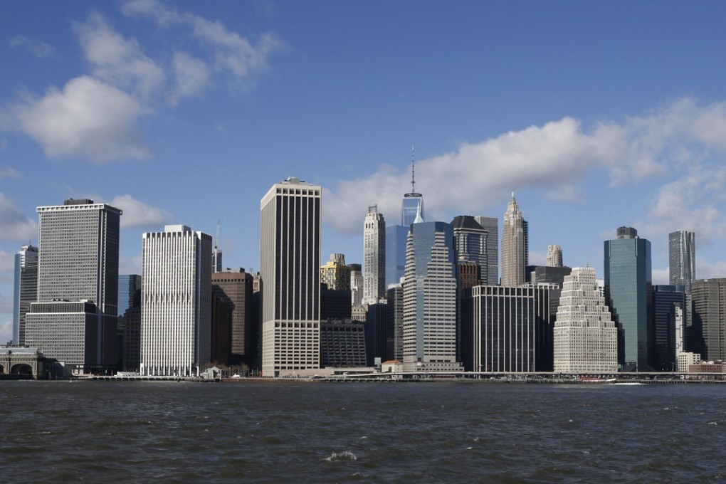 The Lower East side of Manhattan is seen in this view from Brooklyn Bridge Park in New York. Chinese investors in overseas hotels may slow down this year after an aggressive expansion the last few years. Photo: AP