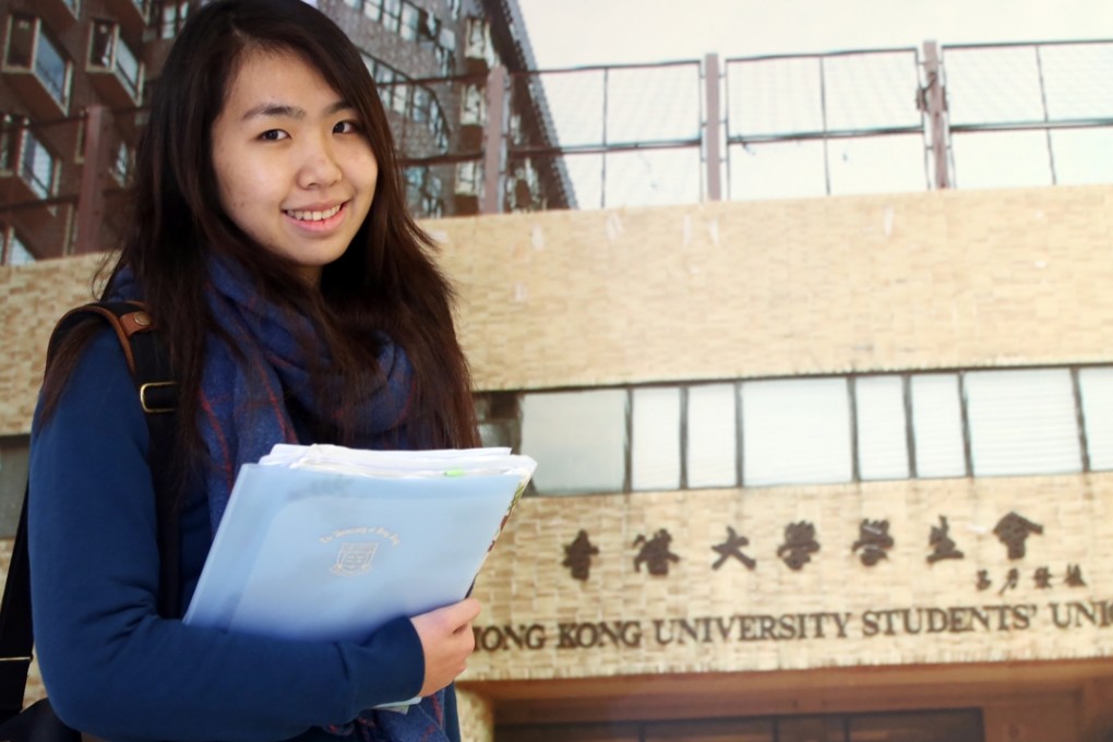 Althea Suen, candidate for the Hong Kong University Students' Union presidency, said she will push for HKU's governance reform if she wins the election that ends on Friday. Photo: David Wong